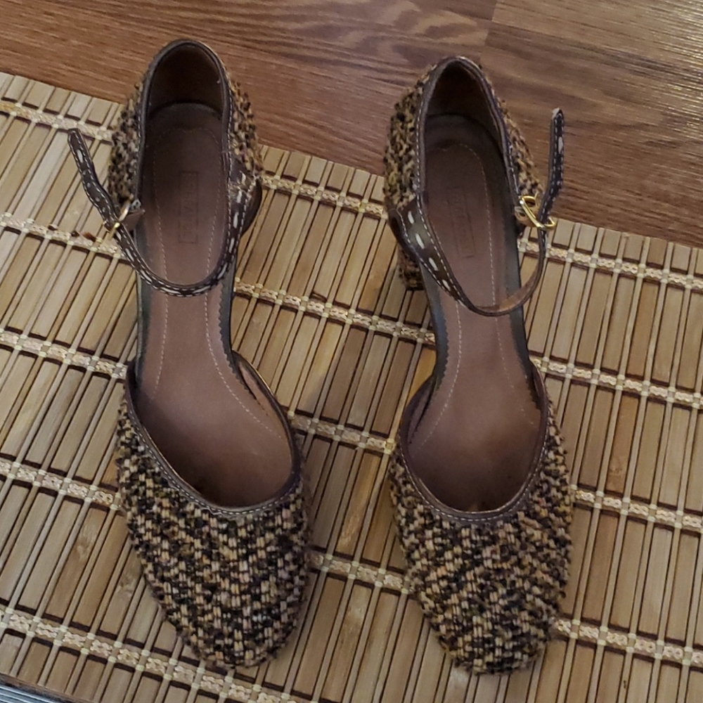 Stefanel multi color cloth heels 6.5